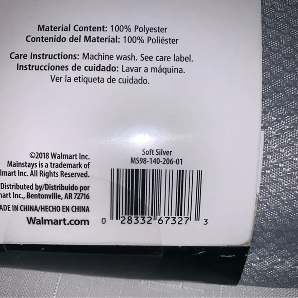 Mainstays gray silver